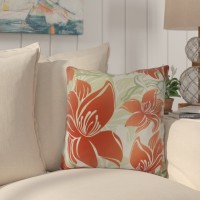 Bay Isle Home Costigan Tree Mallow Floral Print Outdoor Throw Pillow BAYI4727